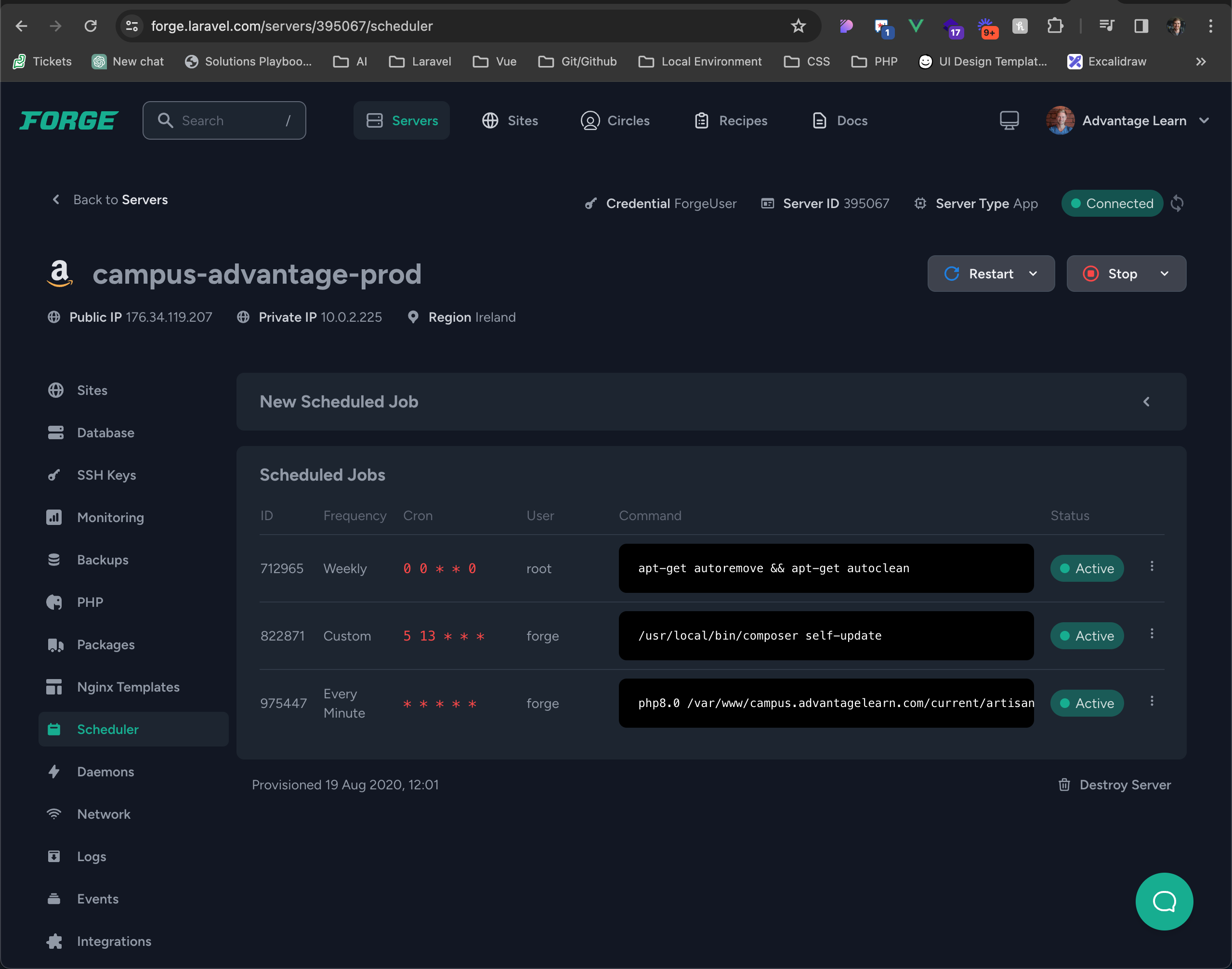 Forge Scheduler