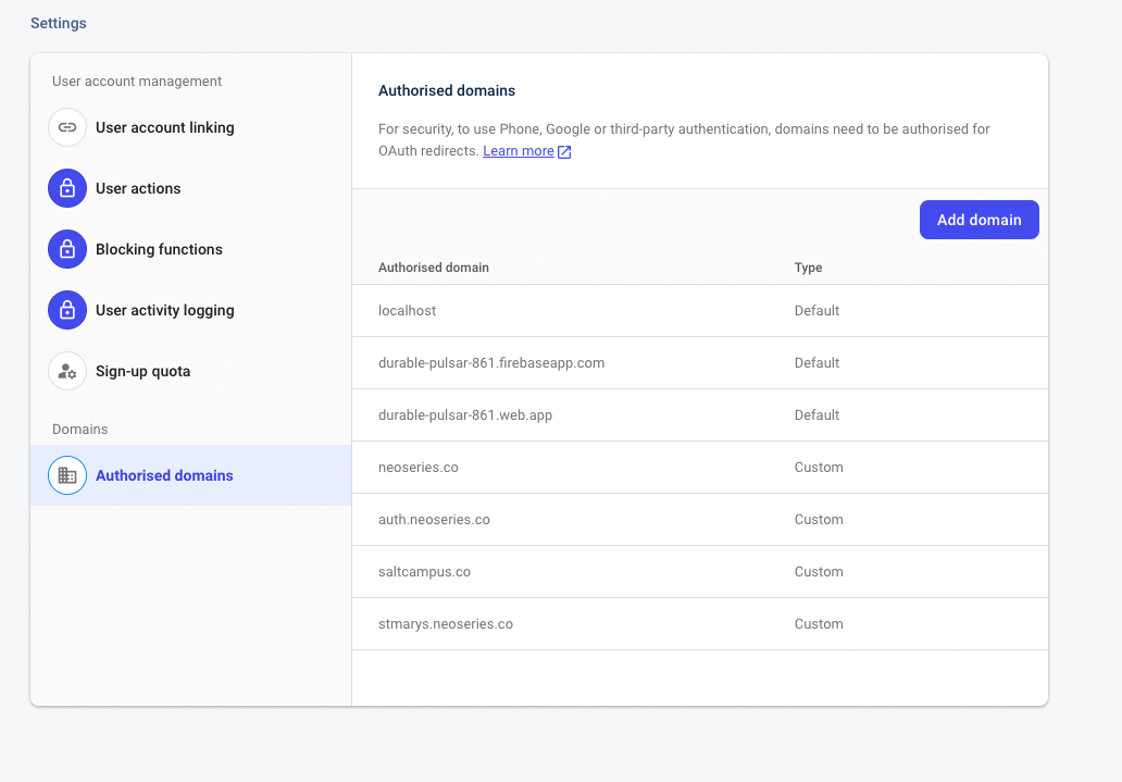 Neo Campus Whitelisting