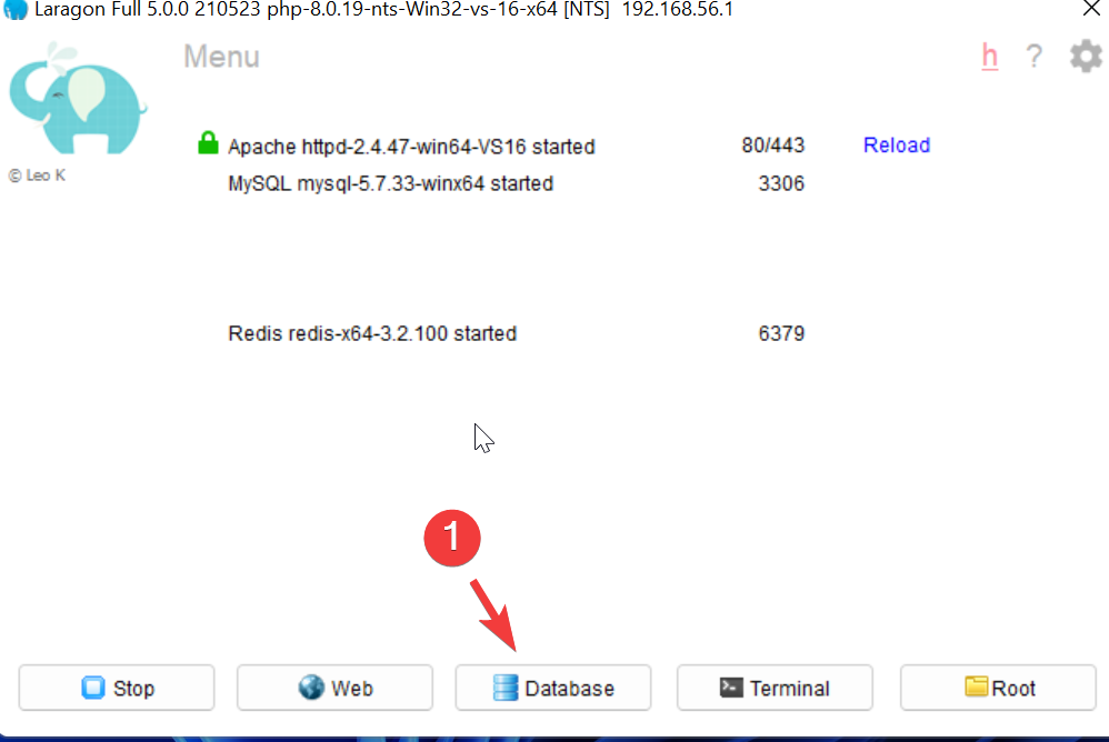 Create a database